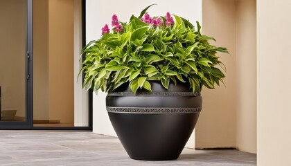  Elegant indoor plant in modern pot