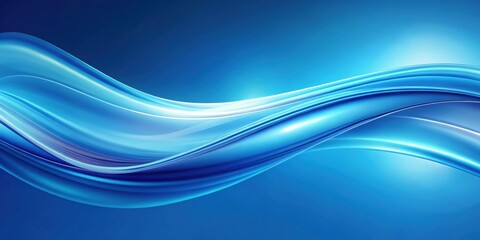 Abstract blue wave background with a smooth gradient flow, blue, wave, abstract, background, texture, flowing, soft, gradient