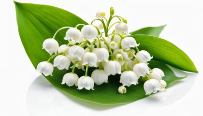 Sticker -  Elegant white flowers in bloom