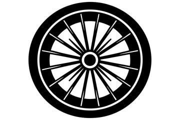 Wall Mural - Wheel silhouette, Simple Gear wheel collection, Cogwheel, Gear icon. Vector illustration


