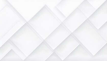 Poster - White color technology concept geometric square background. square 3d Modern Abstract white background design. Minimal geometric white light background abstract modern design template