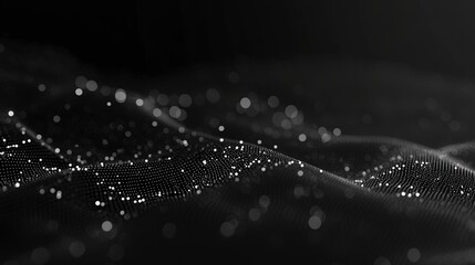 A black background with a lot of dots. The background is very dark and the dots are very small. Generative ai