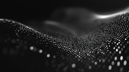 A black background with a lot of dots. The background is very dark and the dots are very small. Generative ai