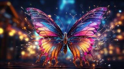 Sticker - butterfly HD 8K wallpaper Stock Photographic Image  