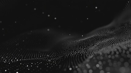 A black background with a lot of dots. The background is very dark and the dots are very small. Generative ai
