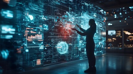 Poster - Holographic projection of a digital twin seamlessly integrating and interacting with real world data enabling innovative insights and transformative solutions