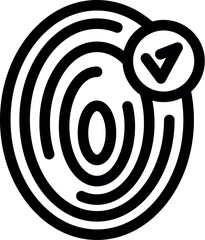 Poster - Fingerprint scan is getting approved, confirming the identity for security purpose
