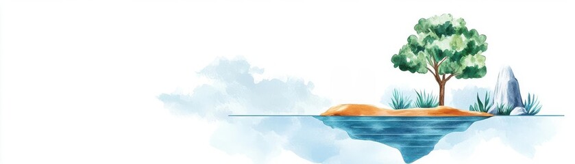 Scaling customer experience flat design, side view, user engagement theme, watercolor, Triadic color scheme