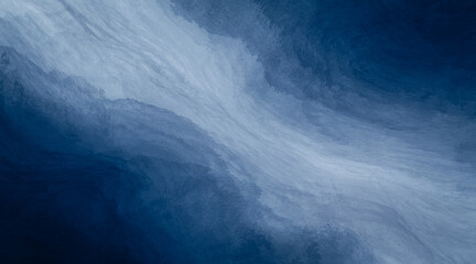 Aufkleber - Abstract watercolor paint background by gradient deep blue color with liquid fluid grunge texture for background, banner