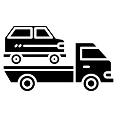 Canvas Print - Tow Truck Icon