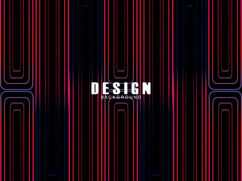Futuristic abstract technology shining rainbow light lines with modern lines pattern black background. Vector minimal line background with text for social media covers, headers, etc.	