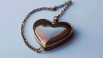 Poster - A heart-shaped locket containing a cherished photo, symbolizing treasured memories