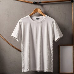 Wall Mural -  Classic White T-Shirt on Hanger 