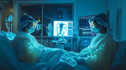 Poster - a virtual twin or digital avatar enhancing and assisting a remote surgical procedure with copy space