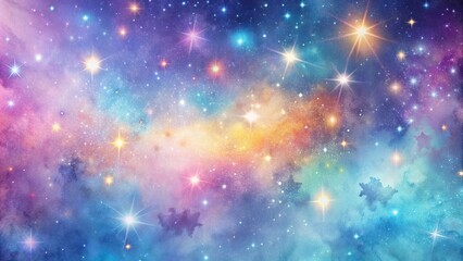 Wall Mural - Pastel pale galaxy and stars spiritual background, galaxy, stars, pastel, dreamy, celestial, mystical, surreal