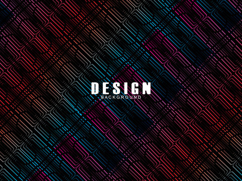 Futuristic abstract technology shining rainbow light lines with modern lines pattern black background. Vector minimal line background with text for social media covers, headers, etc.	