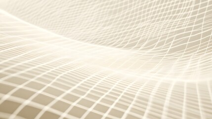 Wall Mural - a close-up view of a soft, neutral-toned surface featuring a subtle grid pattern, creating a calming