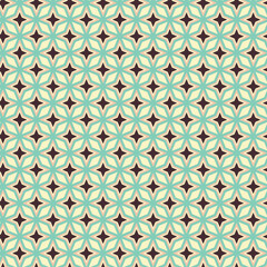 Wall Mural - 70s retro vintage Mid Century Modern Seamless Pattern