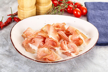 Canvas Print - Spanish cured pork meat - Jamon