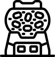 Poster - Lottery machine is dispensing winning balls, symbolizing luck and the thrill of games of chance