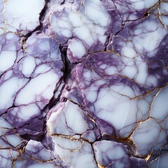 Sticker - Sophisticated Marble Texture in White and Dark Purple Shades