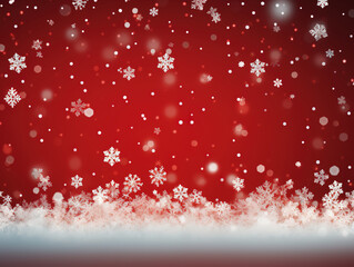 Wall Mural - Luxurious Christmas background with style paper snowflakes