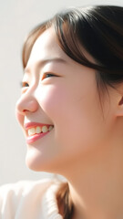 Poster - Young woman smiling brightly