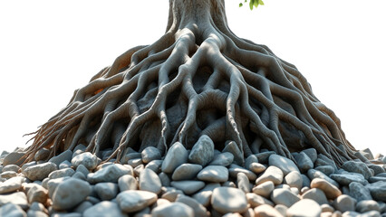 Poster - Tree Roots and Stones