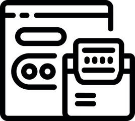 Poster - Website displaying online payment system using credit card with security code
