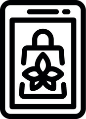 Poster - This vector illustration represents the concept of eco friendly online shopping