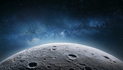 Wall Mural - moon planet in space, illustration