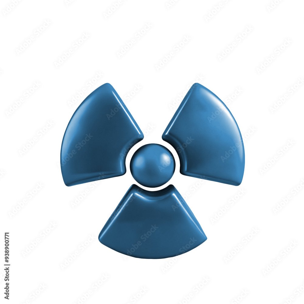 3D PNG Radiation icon, radioactive weapon, biochemical weapon ...