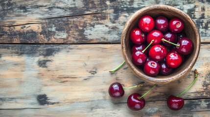 Sticker - cherries in a bowl