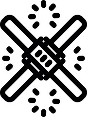 Poster - Satellite is receiving a signal for communication purposes