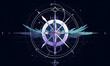 © SRIWALUYO - Winged Compass symmetry layout illustration