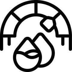 Poster - Person building an igloo with snow using shovel, winter shelter icon