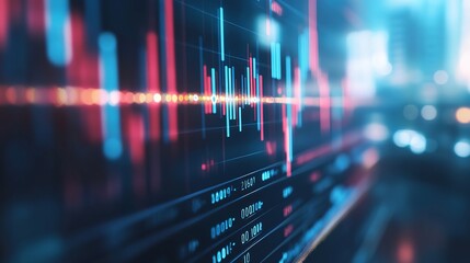 Poster - Stock market analysis and business finance strategy, informed decision-making with data collection