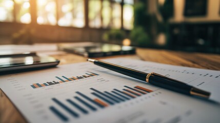 Poster - Stock market analysis and business finance strategy, informed decision-making with data collection