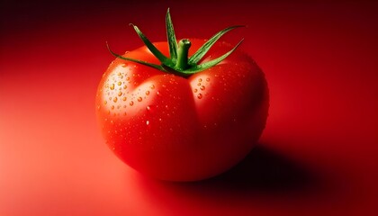 Wall Mural - tomato red background