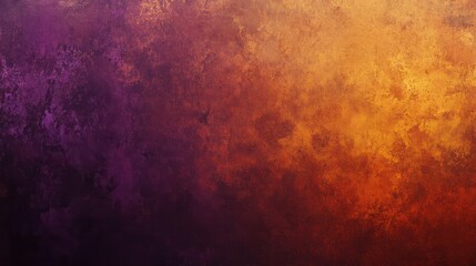 Rich gradient texture in dark orange, brown, and purple hues, featuring a cherry gold vintage background with space for design. Perfect for Halloween, Thanksgiving, and autumn-themed settings