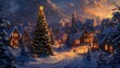© positfid - Christmas Eve in a Snowy Village