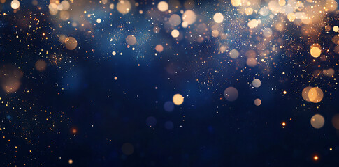 Poster - Golden Sparkles Background.