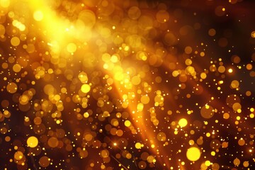 Poster - Glittering golden light and soft bokeh create a magical, festive atmosphere perfect for celebrations and events
