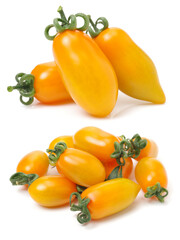 Poster - cherry tomatoes on white background 