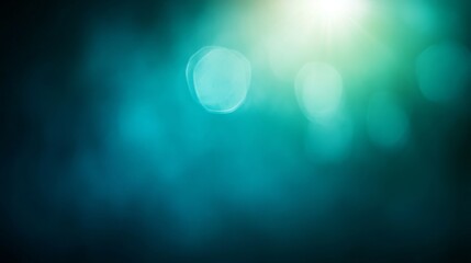 Poster - the background features a captivating transition from electric blue to teal, creating an elegant amb
