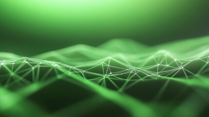 Canvas Print - A green line pattern with a lot of lines