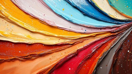 Aufkleber - Abstract Paint Swirls.