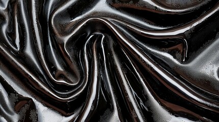 Aufkleber - Black Shiny Fabric Texture.