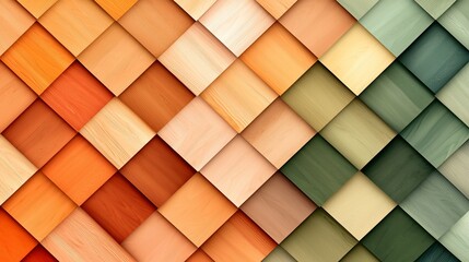 Poster - Wooden Tile Pattern.