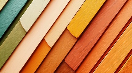 Aufkleber - Colorful Wooden Stripes.